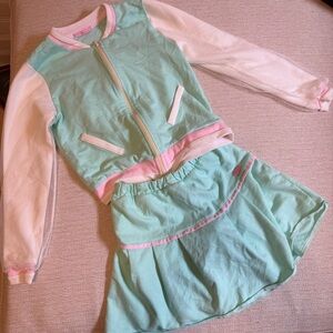 Gabriela Aquarela Girls Jacket & Skirt Set – Size 10 – Sequin Kitty